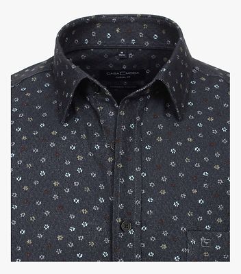 Casamoda harmaa kuviollinen flanellipaita