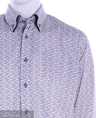 Culturen modern fit kuosillinen kauluspaita