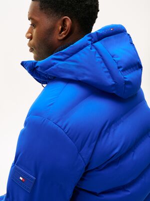 Tommy Hilfiger sähkönsininen paksu toppapusakka