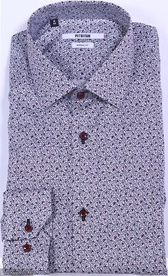 Petrifun valkopohjainen kuviollinen kauluspaita