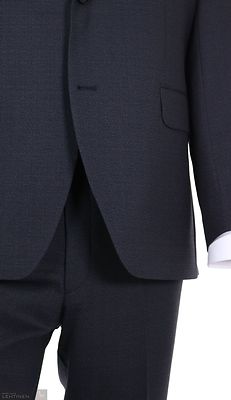 Turo tummanharmaan kapealinjainen tummapuku