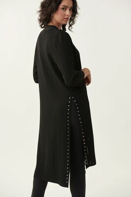 Joseph ribkoff musta niittisomisteinen neuletakki