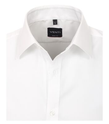 Venti body fit valkoinen lyhythihainen kauluspaita