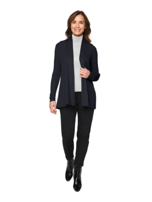 Signature tummansininen neuletakki