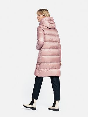 Reset roosan sävyinen untuvatakki