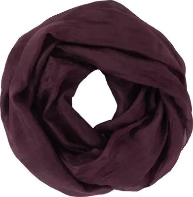 Lasessor tumman luumun sävyinen silkkituubihuivi