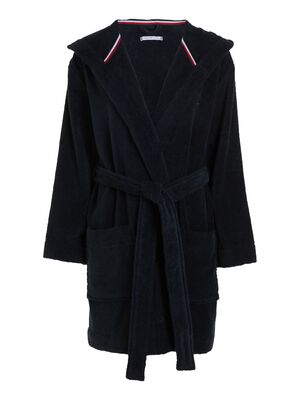 Tommy Hilfigerin tummansininen froteinen kylpytakki