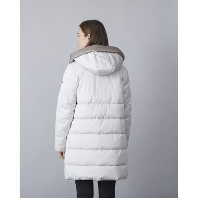 Junge vaalea beige muhkea toppatakki