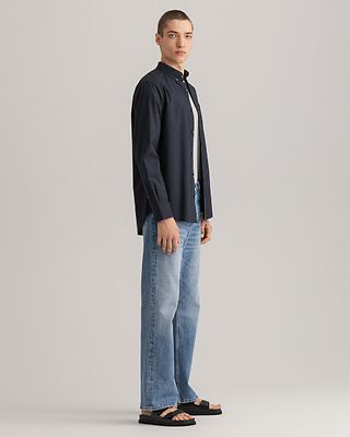 Gant musta pitkähihainen regular fit kauluspaita