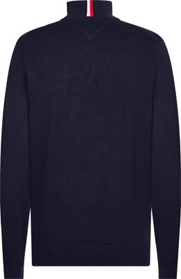 Tommy Hilfiger tummansininen puuvilla-kasmirneuletakki
