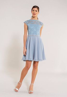 Swing vaaleansininen juhlamekko