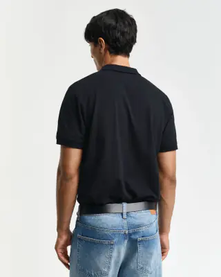 Gant musta kontrastivärinen pikeepaita