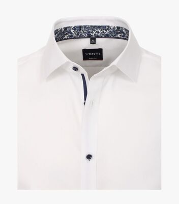 Venti valkoinen body fit kauluspaita