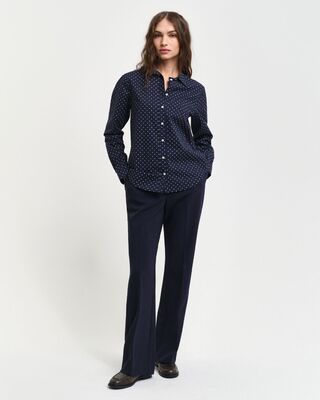 Gant tummansininen pilkullinen regular fit kauluspaita