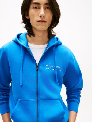 Tommy Hilfiger kirkkaansininen hupullinen collegetakki