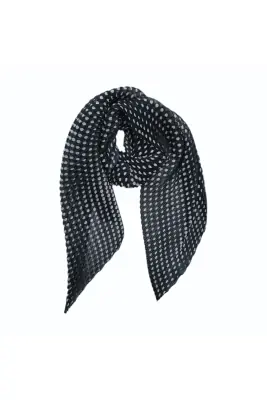 Lasessor pliseerattu pallokuosinen huivi