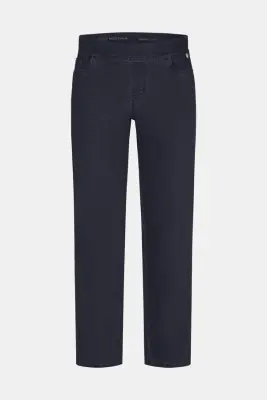 Anna Montana jump in tummansiniset slim fit farkut