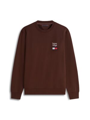 Tommy Hilfiger tummanruskea collegepusero