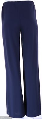 Modelian tummansiniset juhlahousut kuminauhavyötäröllä