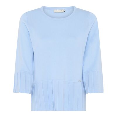 Micha vaaleansininen neulepusero