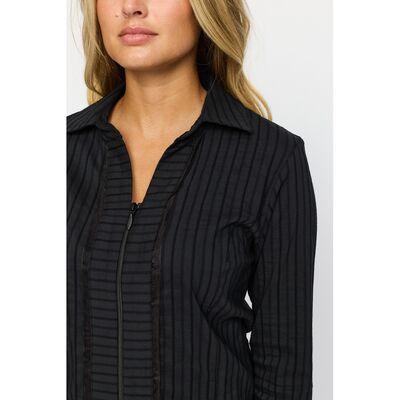 2-Biz musta kauluksellinen paitajakku