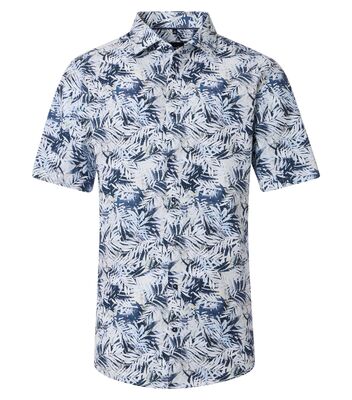 Venti modern fit sinikuvioine lyhythihainen paita