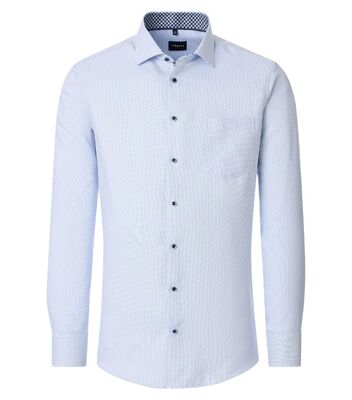 Venti vaaleansininen kauluspaita Modern Fit mitoituksella