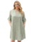 Lea H vihreäraidallinen paitamekko