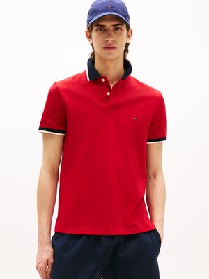 Tommy Hilfiger regular fit punainen pikeepaita
