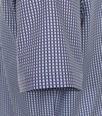 Venti sinikuvioinen modern fit lyhythihainen kauluspaita