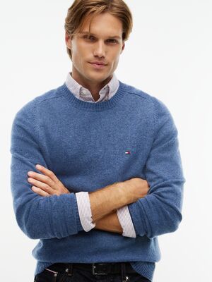 Tommy Hilfiger sininen villaneulepusero