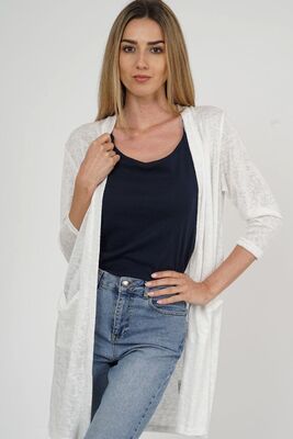 M.X.O luonnonvalkoinen neuletakki