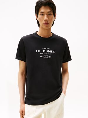 Tommy Hilfiger musta regular fit t-paita