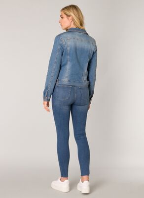 Base Level sininen farkkutakki