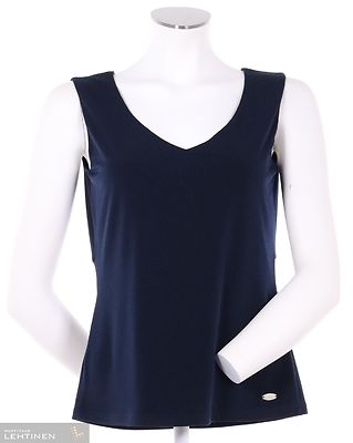 Tian ryhdikäs, joustavasta materiaalista valmistettu toppi v-pääntiellä