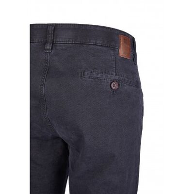 Club Comfort tummansininen puuvillahousu joustovyötäröllä