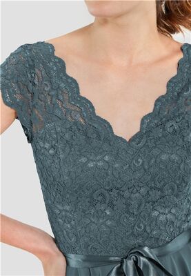 Swing petroolin sävyinen kellohelma mekko