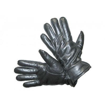 Mutka musta nappa nahkakäsine karva vuorella