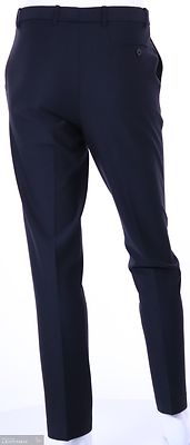 FK kotimaiset mustat joustavat miesten suorat housut