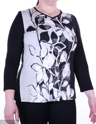 Shenina musta-beige trikoo pusero