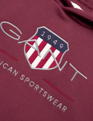 Gant viininpunainen collegehuppari