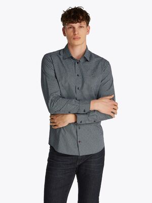 Tommy Hilfiger tummansininen kuviollinen regular fit kauluspaita