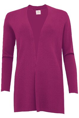 STI fuksian punainen ohut neuletakki