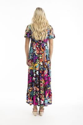 Orientique värikäs pitkä kesämekko