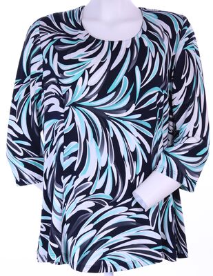 Shenina kotimainen turkoosin sävyinen juhlava pusero