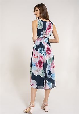 Swing puoli pitkä kukkamekko