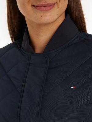 Tommy Hilfiger tummansininen lyhyt bombertakki