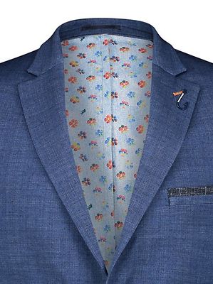 Sininen slim fit mallin irtotakki