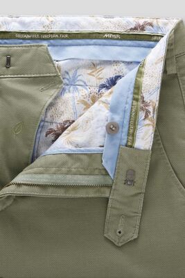 Meyer vaaleanvihreät puuvillahousut