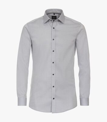 Venti vaaleanharmaa body fit kauluspaita